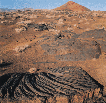 El Lajial cerca de La Restinga  -  Lavafelder nahe La Restinga