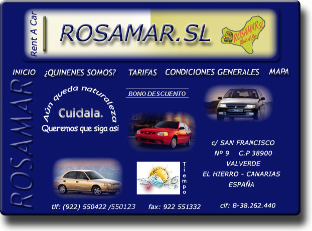 Rent a car - Alquiler de coches - Autovermietung ROSAMAR S.L.
