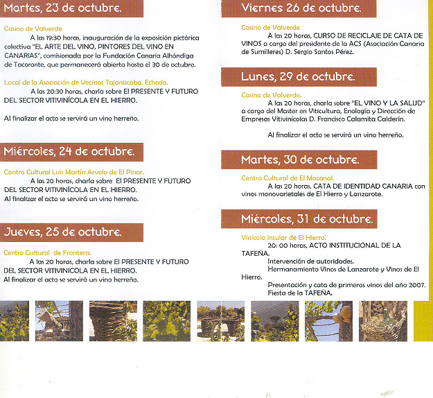 VII Jornadas de la Via y el vino 2005